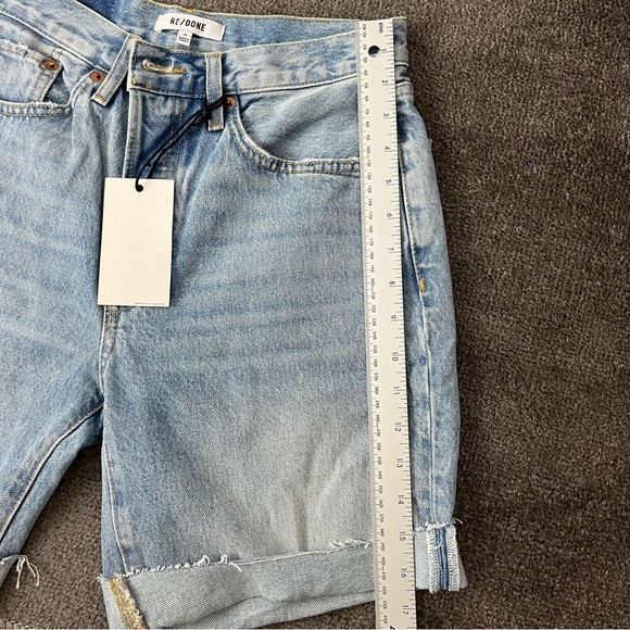 NWT Re/Done 90’s Comfy Organic Cotton Denim Jean Shorts Size 25 - Picture 13 of 15